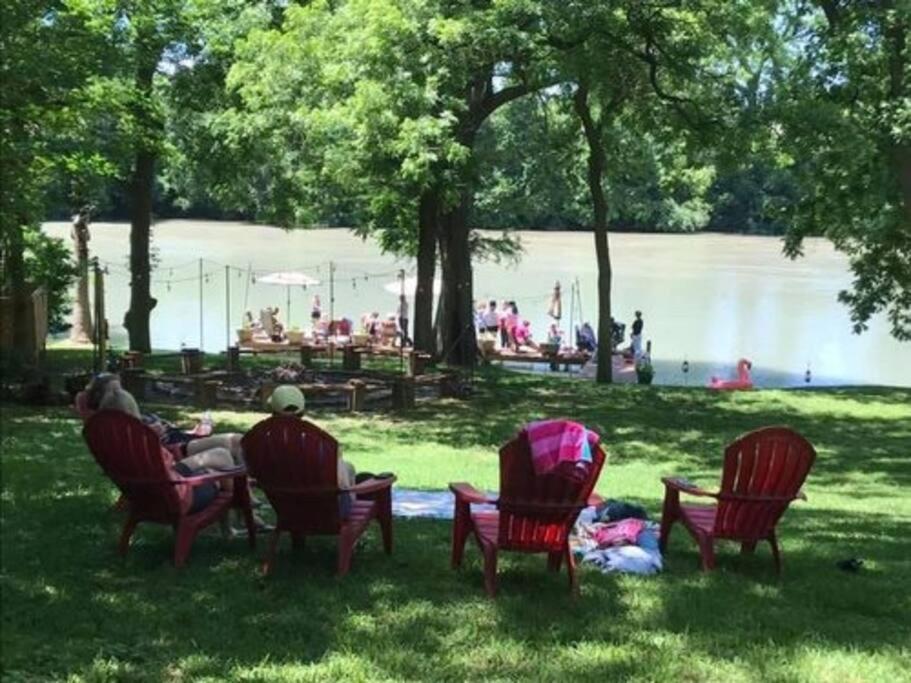 The River Haven - Sleeps 32 - On Guadalupe River Seguin Exterior foto